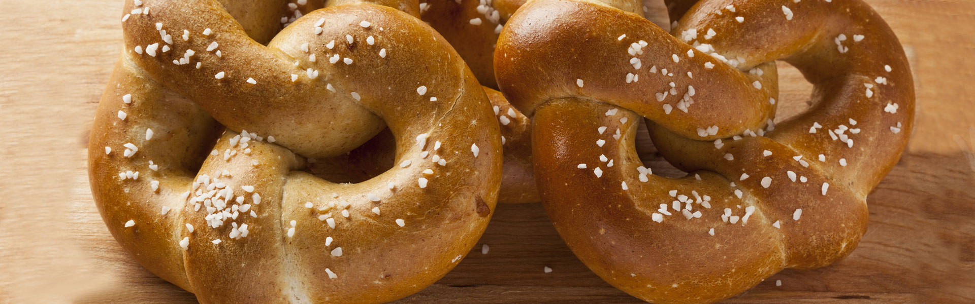 Warm Soft Pretzel With Salt On Top